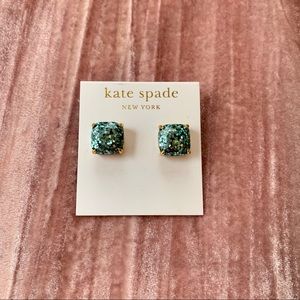 NWT Kate Spade Glitter Stud Earrings